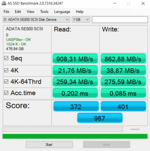 Обзор и тестирование внешнего твердотельного накопителя ADATA SE800 на 512 ГБ